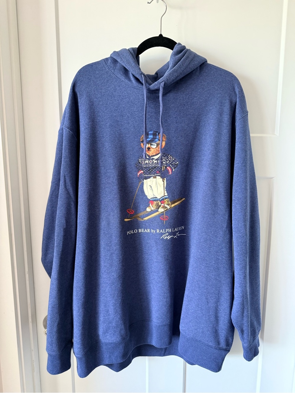 Ralph Lauren Polo Bear Ski Hoodie - Blue Men’s 2XLT